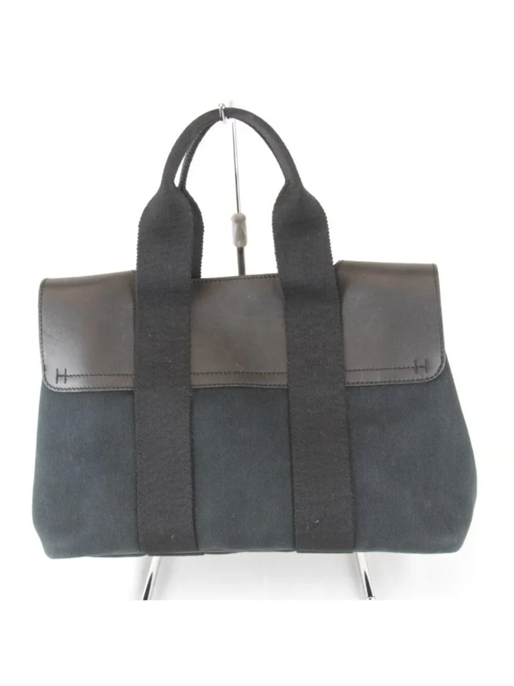 Hermes Valparaiso Handbag with PM Pouch Toille Blanc